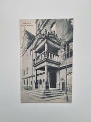 Vykort Wittenberg Portal d. Rathauses