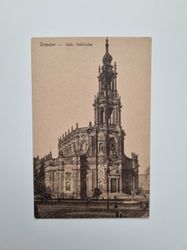 Vykort Dresden. Katholische Hofkirche
