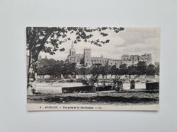 Vykort Frankrike. AVIGNON. Vue prise de la Barthelasse