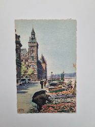 Vykort Yvon The flower Market