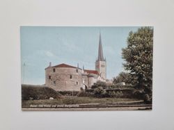 Vykort Estland. Reval Olai Kirche und Dicke Margarethe.