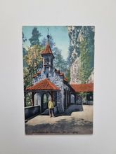 Vykort Schweiz. Beatushöhlen am Thunersee