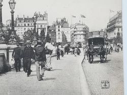 Vykort Frankrike. Paris. Equestrian Statue of Henri IV