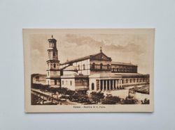 Vykort Italien. Roma Basilica di S. Paolo