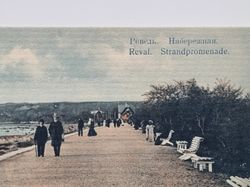 Vykort Estland, Tallin (Reval). Strandpromenade