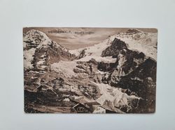 Vykort Schweiz. WENGERNALP, Mönch u. Jungfrau.