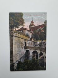 Vykort Tyskland. Nürnberg. Burgaufgang mit Vestnertor