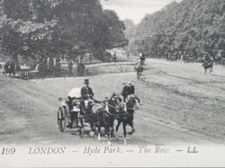 Vykort LONDON Hyde Park. The Row