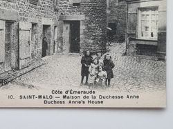 Vykort Frankrike. SAINT-MALO Duchess Anne's House