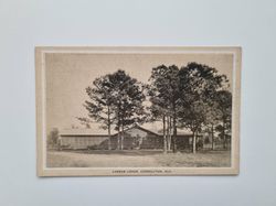 Vykort Lubbub Lodge, Carrollton, Alabama.