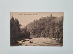 Vykort Schloss Rochsburg a. Mulde. Lunzenau, Tyskland