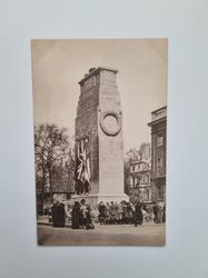 Vykort England. The Cenotaph, folksamling