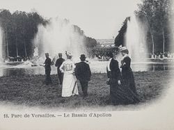 Vykort Parc de Versailles. Le Bassin d'Apollon. Frankrike.