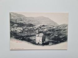 Vykort Schweiz. Simplon-Route Alter Hospiz
