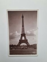 Vykort Paris. Eiffeltornet, 1929