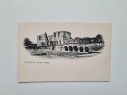 Vykort The Cloisters, Furness Abbey