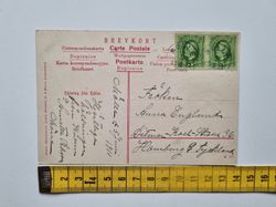 Vykort Storm vid spetsen av Kullen 1911