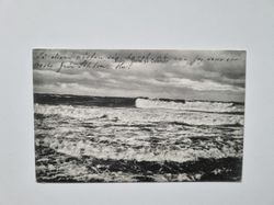 Vykort Visby. Storm vid östersjön 1910