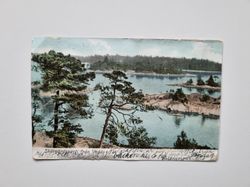 Vykort Skärgårdsparti från Väddö 1903
