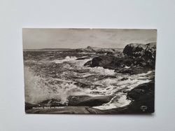 Vykort Marstrand. Storm vid Tåudden, 1933