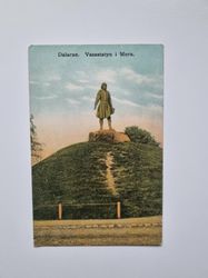Vykort Dalarne. Vasastatyn i Mora, 1911