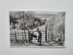 Vykort Säter. Säterjäntans söndag 1947