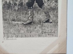 Vykort E.Werenskiold, 1885