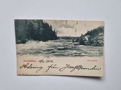 Vykort Trollhättan Helvetesfallet 1902