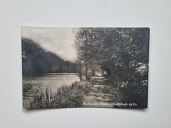 Vykort Halmstad, Nissan vid Alfreds källa 1922