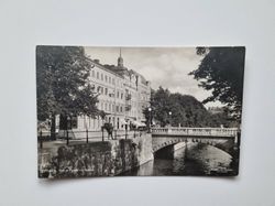 Vykort UPPSALA. Parti av Fyrisän vid Nylon. 1930