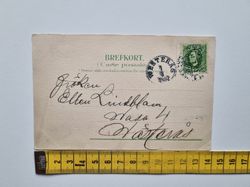 Vykort Bellmans Byst å Djurgården 1902