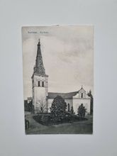 Vykort Karlstad. Kyrkan