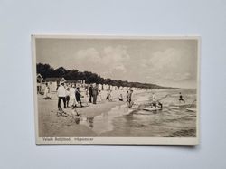Vykort Ystads Saltjöbad. Högsommar