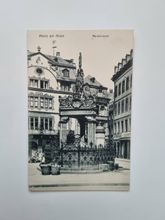 Vykort Mainz am Rhein Marktbrunnen