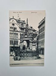 Vykort Mainz am Rhein Marktbrunnen