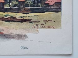 Vykort Leoben. Göss. Prof F. Kopallik