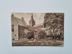 Vykort Parti ved Sct. Knuds Kloster-Have, Odense