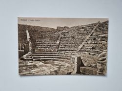 Vykort Italien. Pompei Teatro Comico.