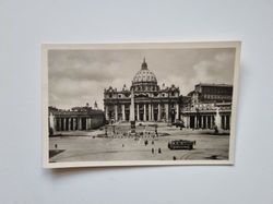 Vykort ROM Piazza e Basilica di SAN. Pietro