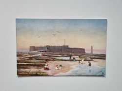 Vykort Lighthouse and Fort, New Brighton