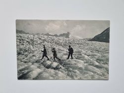 Vykort Schweiz. Rhôneglaciären 1909