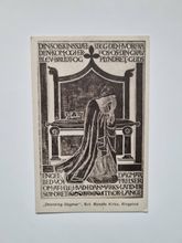 Vykort Danmark. Dronning Dagmar, Sct. Bendts Kirke, Ringsted