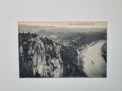 Vykort Blick vom Basteifelsen. Sächs. Schweiz