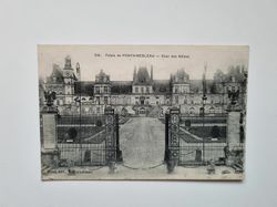 Vykort Palais de FONTAINEBLEAU Cour des Adieux