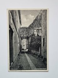 Vykort Tyskland. Stralsund. Buchmacherstrasse 1938