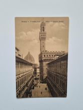 Vykort Florens, Italien. Palazzo Vecchio