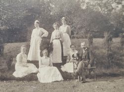 Vykort fotografi, gruppfoto