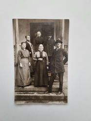 Vykort fotografi, gruppbild