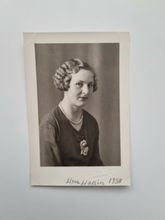 Vykort bild. Signe Hallin, 1938