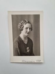Vykort bild. Signe Hallin, 1938